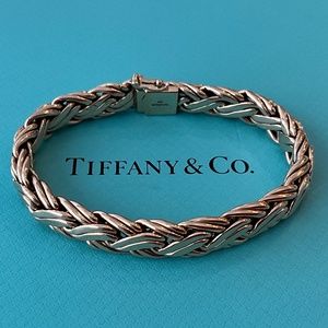 TIFFANY & CO. Vintage 14k Gold Russian Braid Bracelet